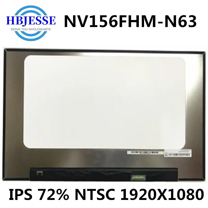 

Test well Laptop screen 15.6" FHD 1920X1080 72% NTSC IPS LCD Matrix LED Display Replacement NV156FHM-N63 V8.0 NV156FHM N63