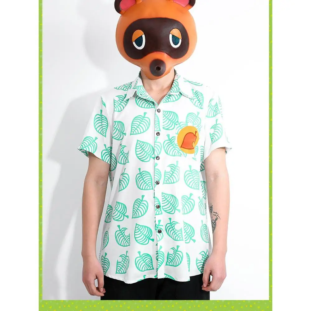 ใหม่3ds เกม Animal Crossing คอสเพลย์เสื้อใหม่ Leaf Horizons Tom Nook T เสื้อผู้ชายผู้หญิงฤดูร้อนเสื้อยืดครอบครัวเสื้อผ้า