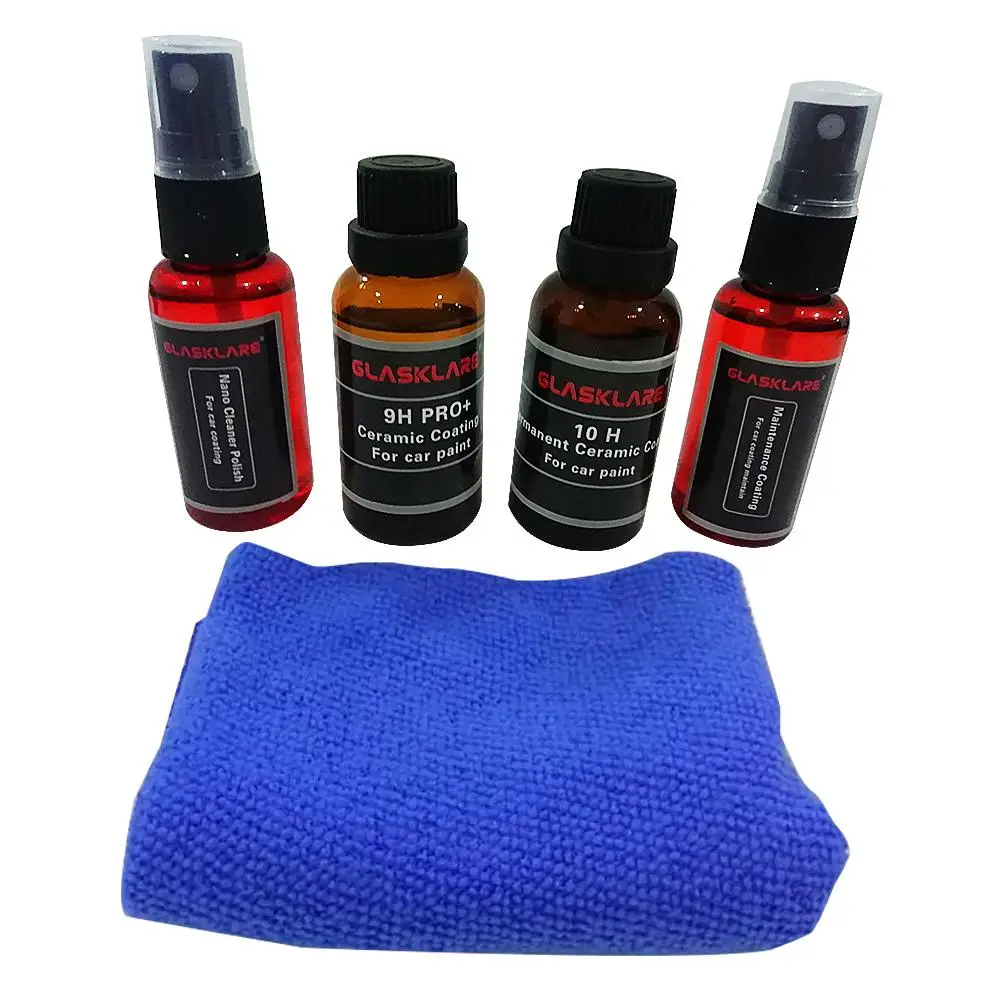 100ML Car Double Coating Kit 9H 10H Auto Ceramic Nano Coating Liquid Ceramic Coating For Glass Water