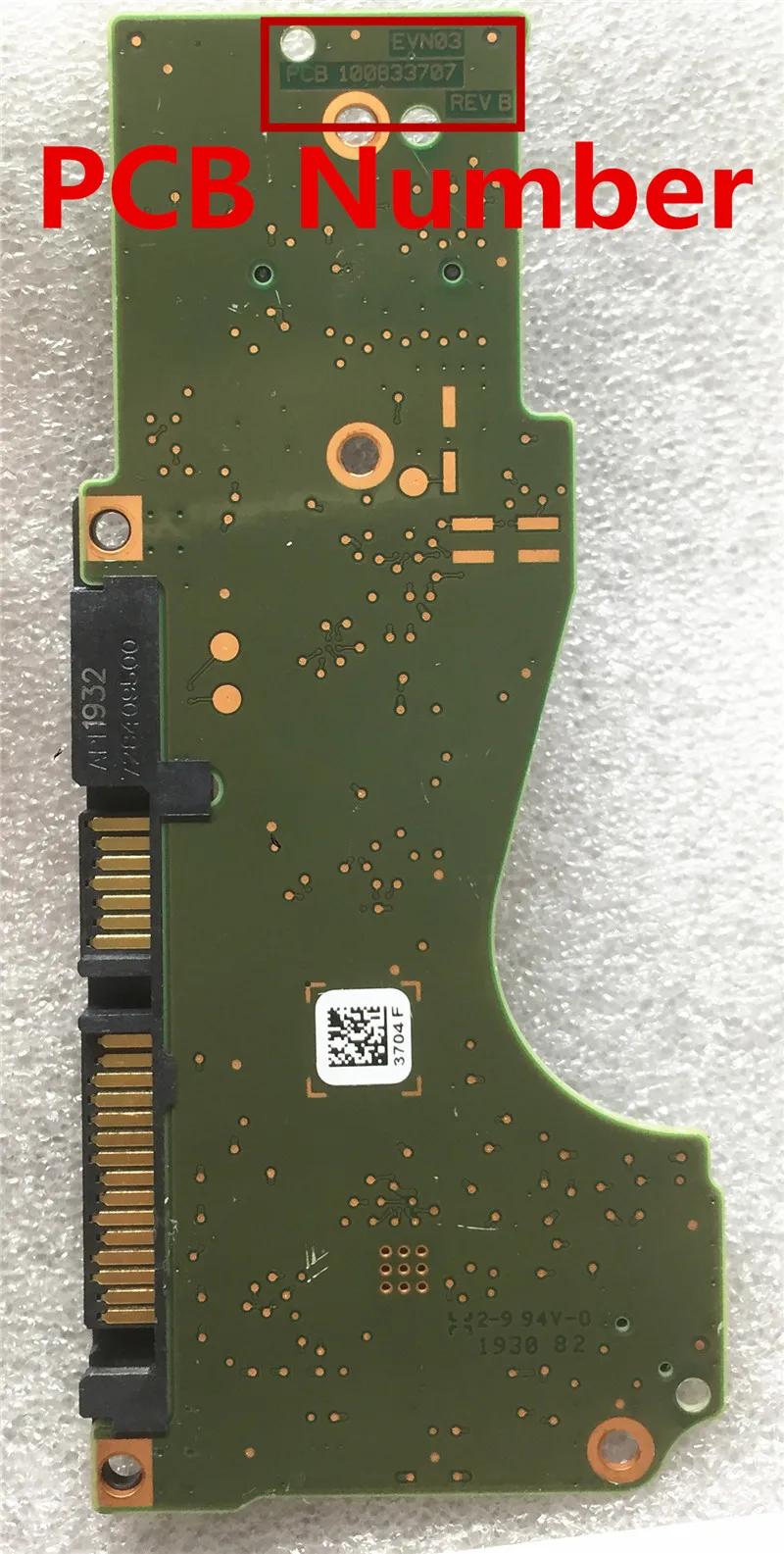 Seagate festplatte teile PCB logic board leiterplatte 100833707 REV B / 3704