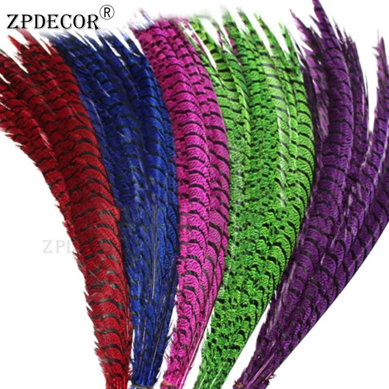 Factory Direct Sale 90-100CM 36-40 Inch ZEBRA Pheasant Feathers