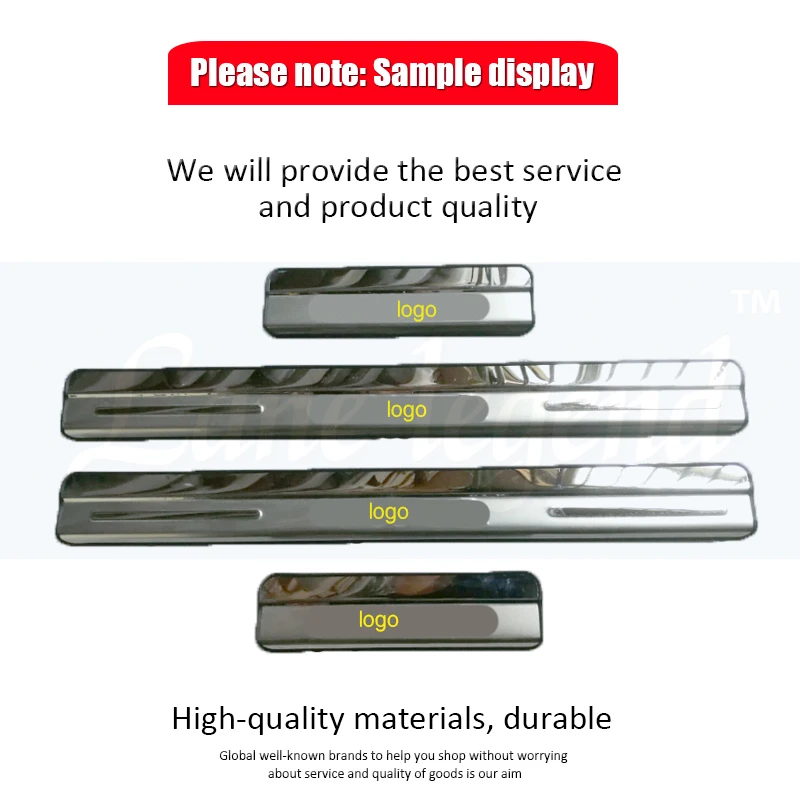 For Nissan TIIDA 2011-2018 Car styling stainless steel External Door Protector sill Door Sill Scuff Plate Welcome Pedal 4pcs