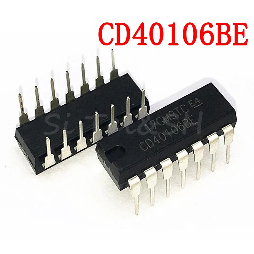 10PCS CD40106BE DIP14 CD40106 DIP 40106BE DIP-14 neue und original IC