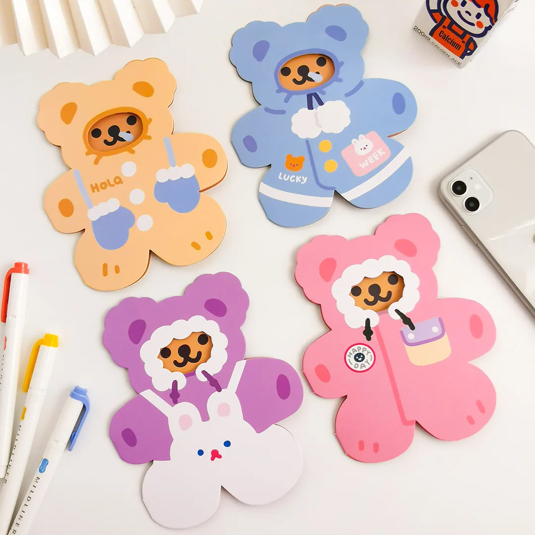 Girl Heart Bear Cards Three-dimensional Creative Birthday Card The Lovely Card Stationery Paper  Bts Lomo Cards  Letter Paper