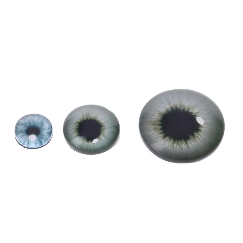 20 pçs olhos boneca vidro animal diy artesanato olhos para dinossauro olho acessórios jóias fazendo artesanal 8mm/12mm/18mm