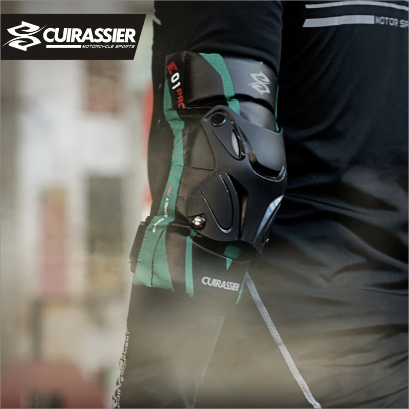 Cuirassier-Protector de rodilla para motocicleta, Protector de rodilla para Motocross, Snowboard, carreras, esquí, protección de cuerpo de rodillo,