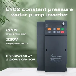 Water Pump Constant Pressure Water Supply Special Frequency Converter 220V 0.75KW/1.5KW/2.2KW/4KW Variable Frequency Drive EY02