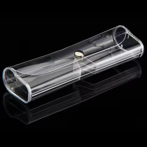 Portable Travel Glasses Box Women Transparent PVC Eyeglasses Bag Protection Carry Case Men Myopia Presbyopia Eyewear Accessoires