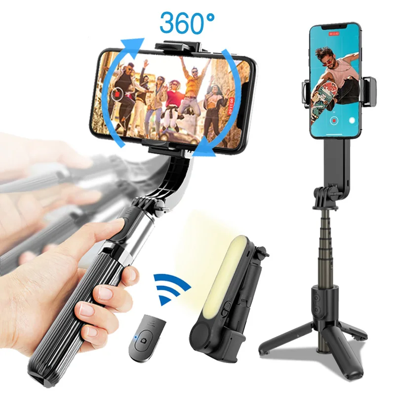 Gimbal Estabilizador Celular Selfie Stick Stabilisateur Smartphone Handheld Action Kameralar Bluetooth	Tripod Gymbal Pau