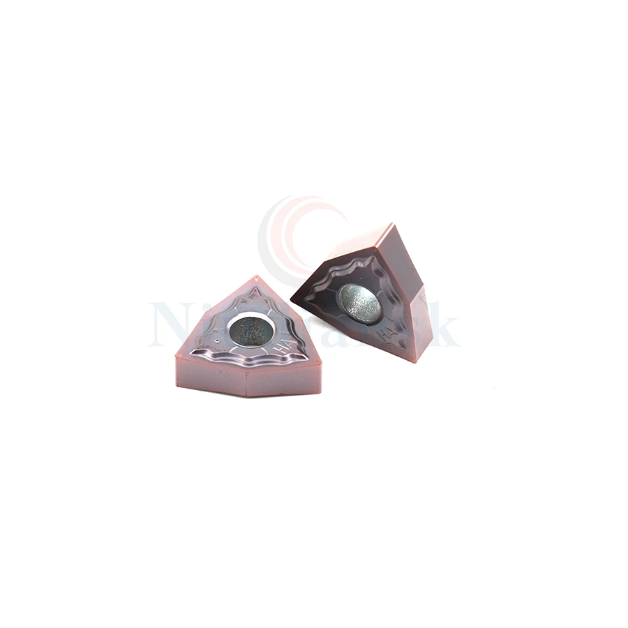 Inserto de torno CNC de alta calidad, inserto de torneado de metal duro para procesamiento de acero inoxidable, WNMG080404-HA, NK9018, WNMG080408-HA