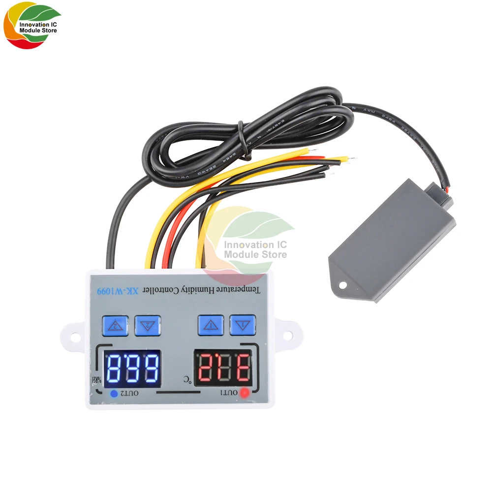 XK-W1099 Digital Temperature Humidity Controller Egg Incubator Thermostat Humidity Controller Regulator Heating Cooling Control