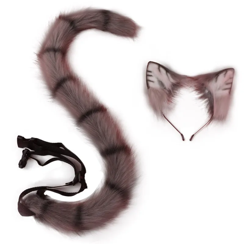 Women Girls Lolita Cat Fox Ear  Headband   Ears And Tail Fashion    Props Anime Cosplay Costume     Halloween Christmas