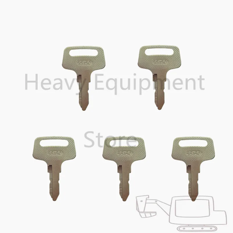 

5 Pcs 55150 37410-55150 Ignition Switch Starter Key For Kubota Tractor Mower Fit Several Models