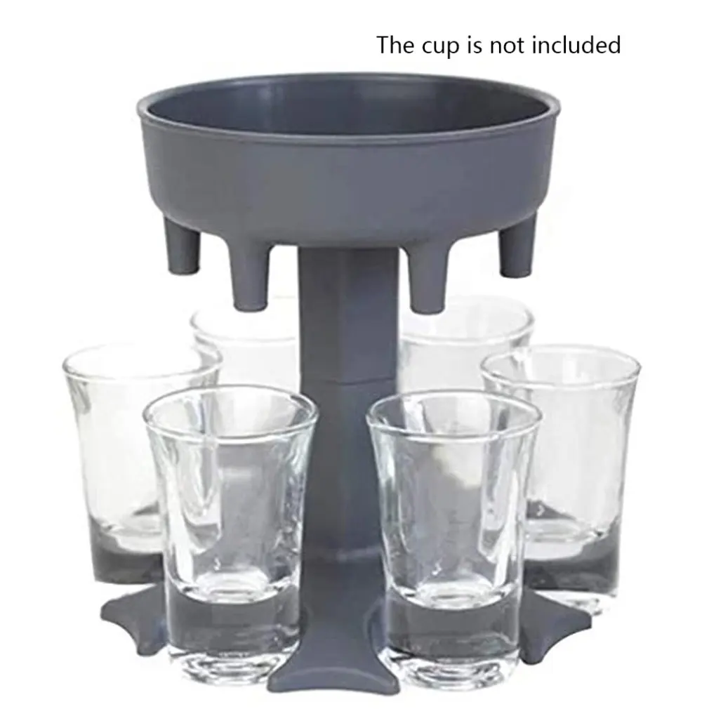 New Food Grade Acrylic 6Holes Drink Dispenser Thicken And Drop Resistance Drinking Tool Family Party Bar Games Alcohol Dispenser