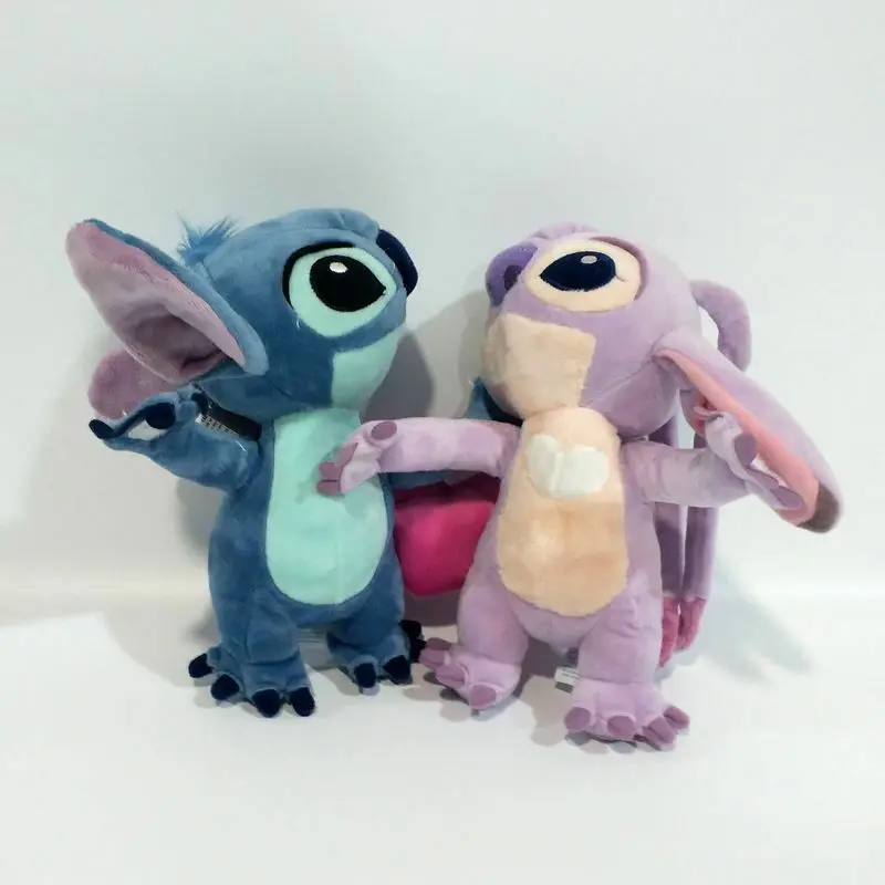 Disney Stitch Girlfriend Angel Hug With Red Heart Plush DOLL