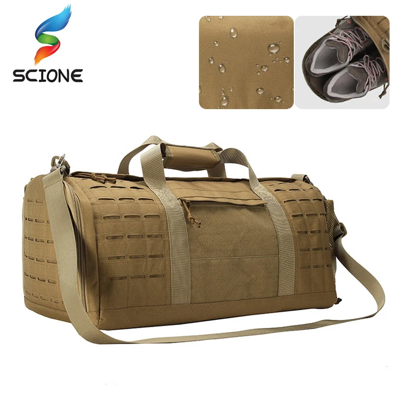 Military Tactical Shoulder Handbag Outdoor Gym Fitness Sports Men Army Pouch Waterproof Molle Camping Hiking Travel Pack XA851Y