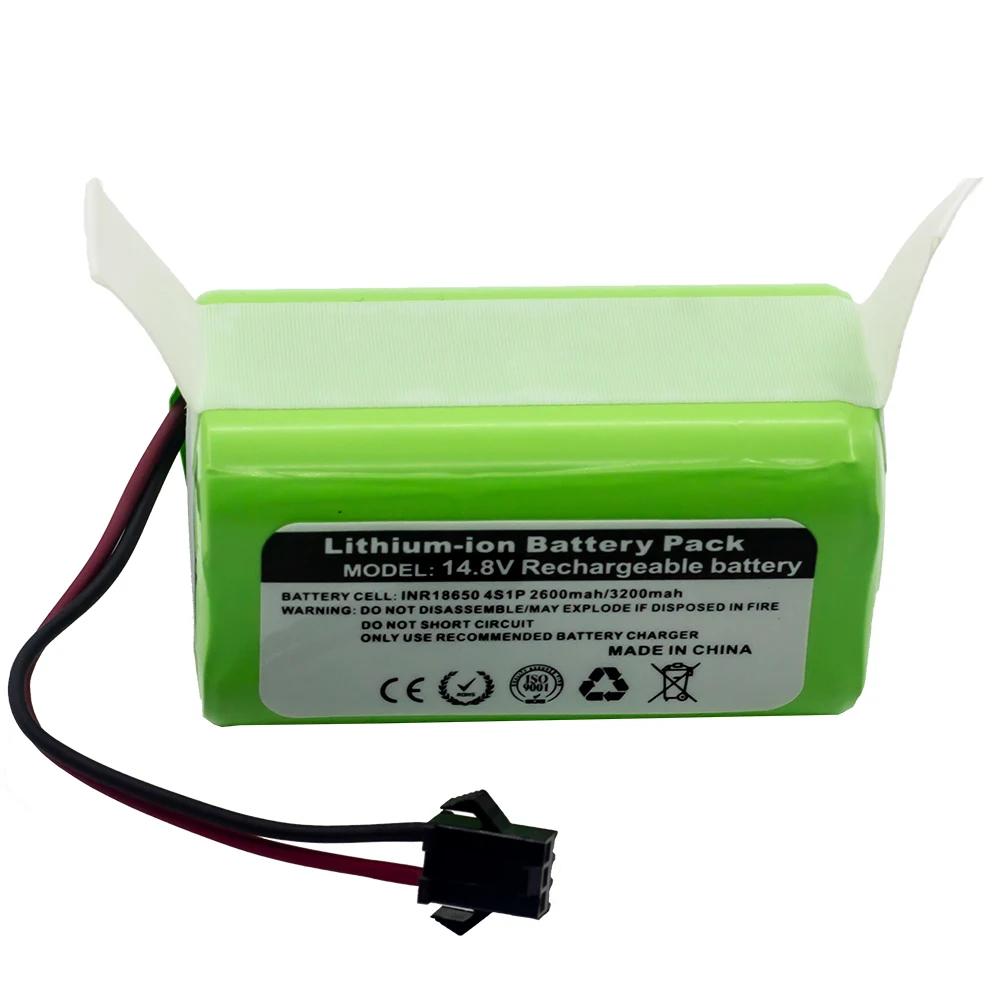 NEW/14.8V 2600mah 3200Mah Lithium Battery For ILIFE A4 A4s V7 A6 V7s Plus Robot Vacuum Cleaner ILife 4S1P Full Capacity  Li-Ion