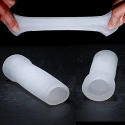 Tapa Protectora de glande para bomba de pene, Mangas de silicona para extensor de pene, Kit de sujeción de crecimiento más grande, Juguetes sexuales para hombres