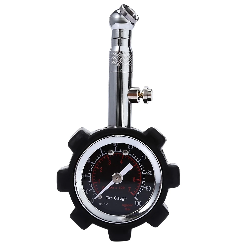 High Accuracy Tire Pressure Gauge Black 100 Psi for Accurate Car Air Pressure Tyre Gauge for Car Truck and Motorcycle