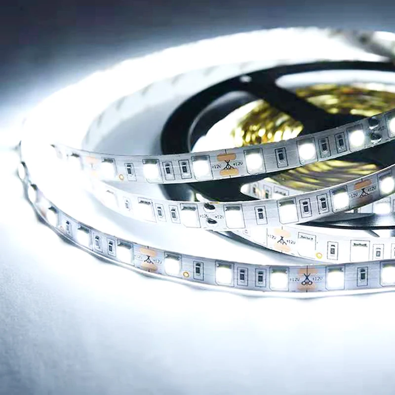 Waterproof 12V LED Strip Light 60 LED/m Warm White Flexible LED Strip Light 1m 2m 3m 4m 5m Replacement for 5050 RGB Black PCB