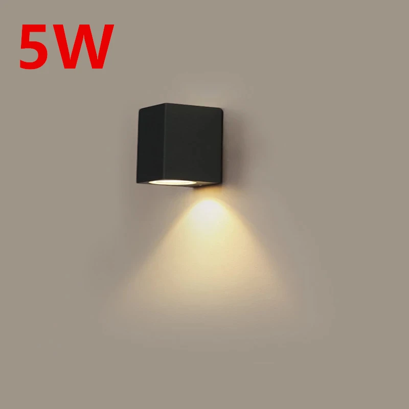 5W 10W IP65 Waterproof indoor outdoor Led wall lights up down Led Wall Lamp Surface Mounted Cube Garden Porch Light