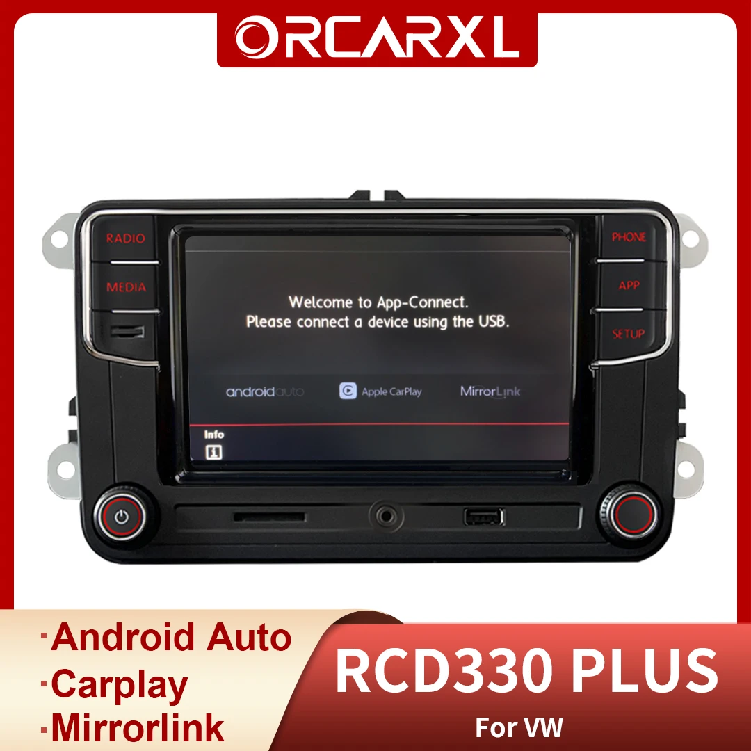 

MIB Android Auto Car Radio Carplay RCD330 RCD340G Noname 6RD 035 187B For VW PQ Passat B6 B7 Golf 5 6 POLO MK5 MK6 MK7 Jetta CC