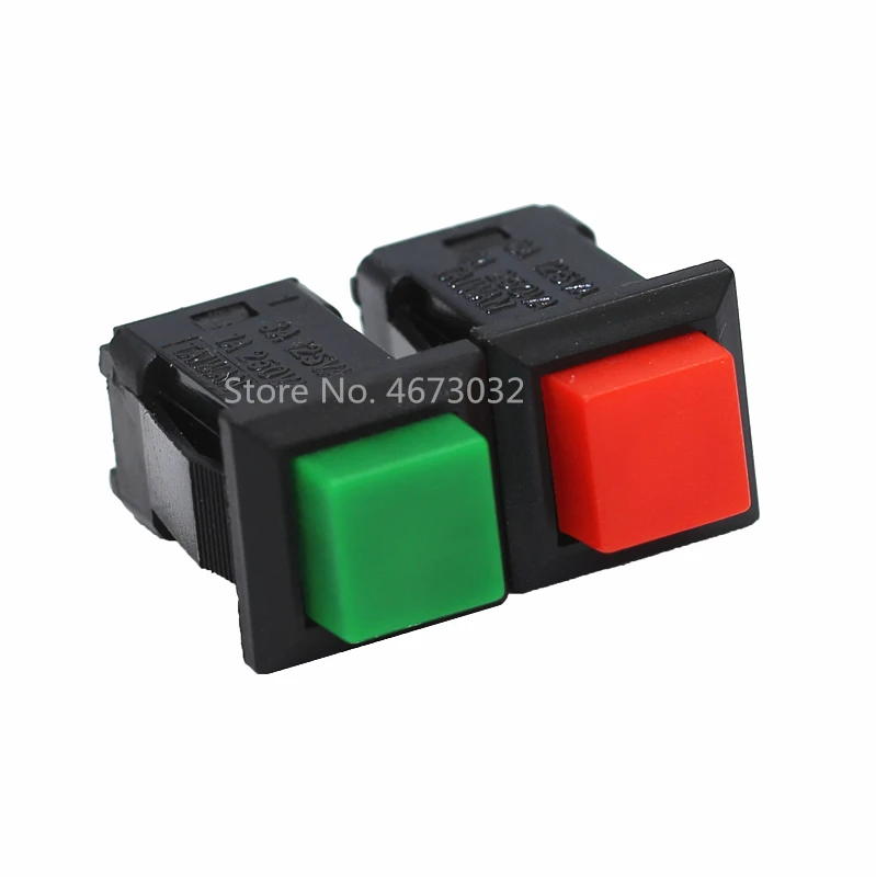 10PCS ON-OFF Momentary/Latching square push ON switch 2A 250V/4A 125V AC electric switch DS-429