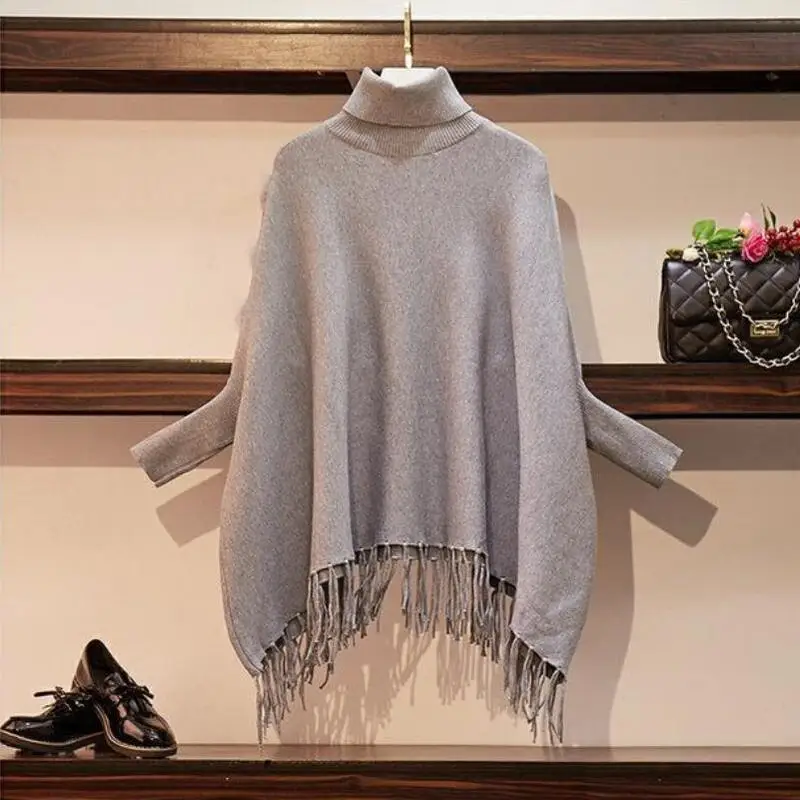 2023 Female Wrap And Swing Women\'s Sweaters For Winter Leisure Long Sleeve Slim Thin Out Jacket Long Section Tops