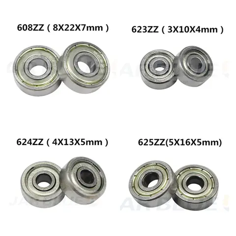 10pcs Deep Groove Ball Bearings for 3D Printing JARBLUE