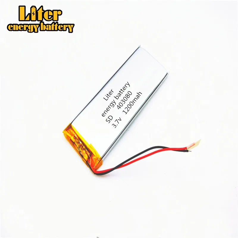 1pcs [SD] 3.7V,1200mAH,[403080] Polymer lithium ion / Li-ion battery for TOY,POWER BANK,GPS,mp3,mp4,cell phone,speaker