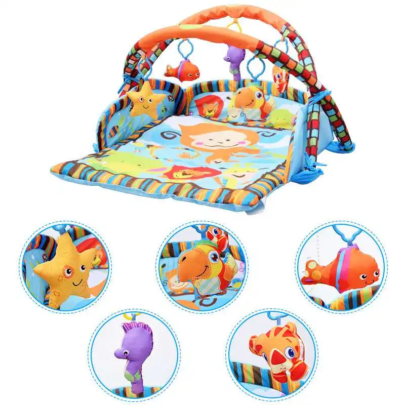 

95*85CM Gym Tapis Puzzles New Educational Rack Toys Baby Music Play Mat With Piano Keyboard Infant Fitness Carpet Gift For Kids