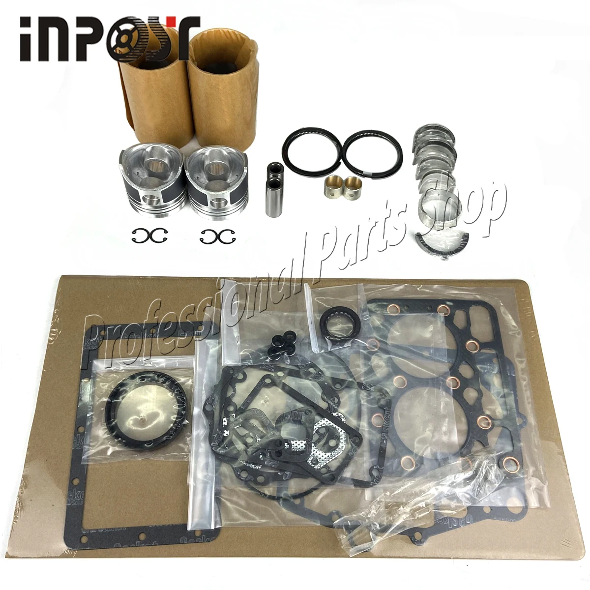 

New Overhaul Rebuild Kit for Kubota Z602 Engine BX1500 Compact Utility Tractor