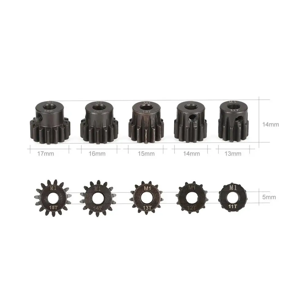 Zahnrad m1 5mm 11t 12t 13t 14t 15t 16t 17t 18t 19t 20t 21t 22t 23t 24t 25t 26t 27t 28t 29t 30t Ritzel motor für 1/8 rc Auto