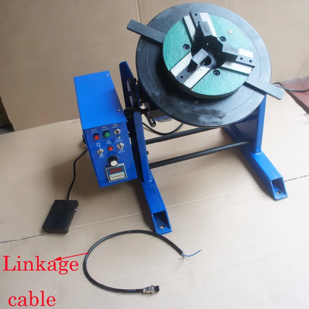 

New 1~15RPM 30KG Duty Welding Positioner Turntable Timing with 200mm Chuck 220V / 110V