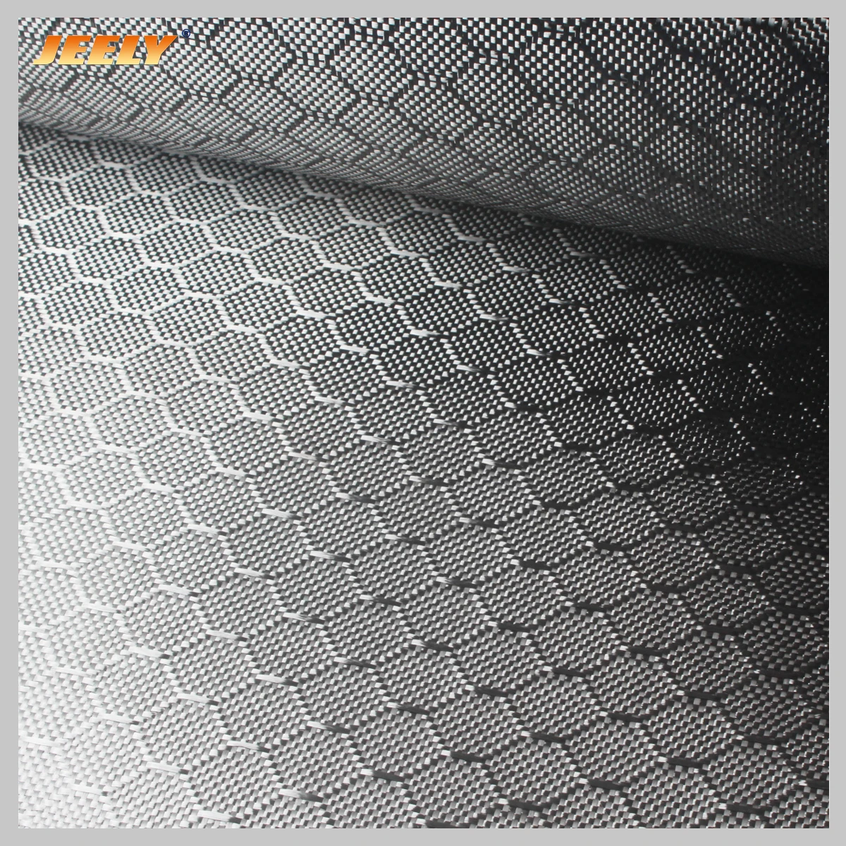 Black Colour 3K 240gsm Hexagonal Carbon Fiber100% Fabric