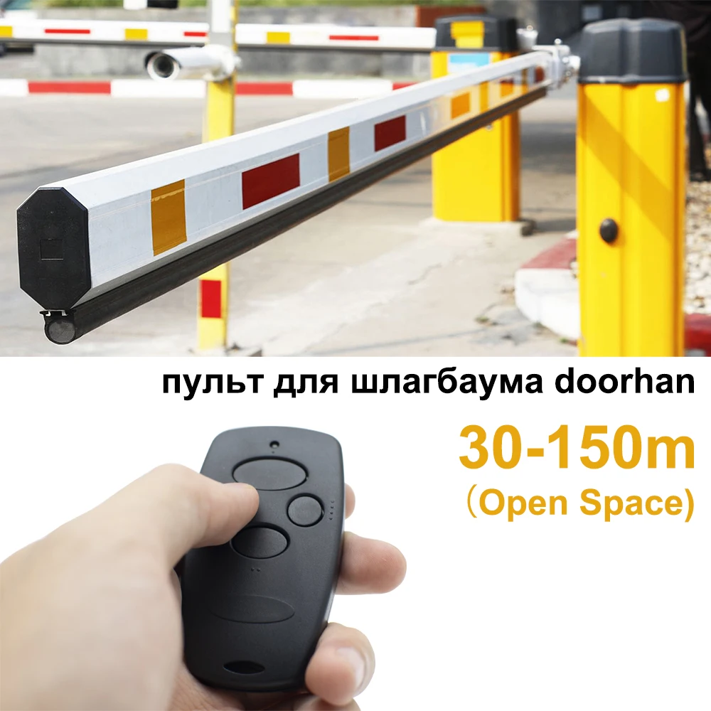 From Russia 4 Buttons 30-200m DOORHAN Remote Control for  DOORHAN Barrier DOORHAN Transmitter 2 2-pro 4pro 433mhzGate Key Chain