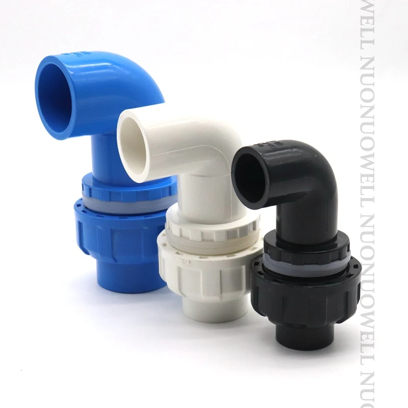 3pcs 20-50mm Adjustable PVC Water Tank Elbow Connector Stronge Drainage Fittings Joints Aquarium Supplies Fish Tank Connector