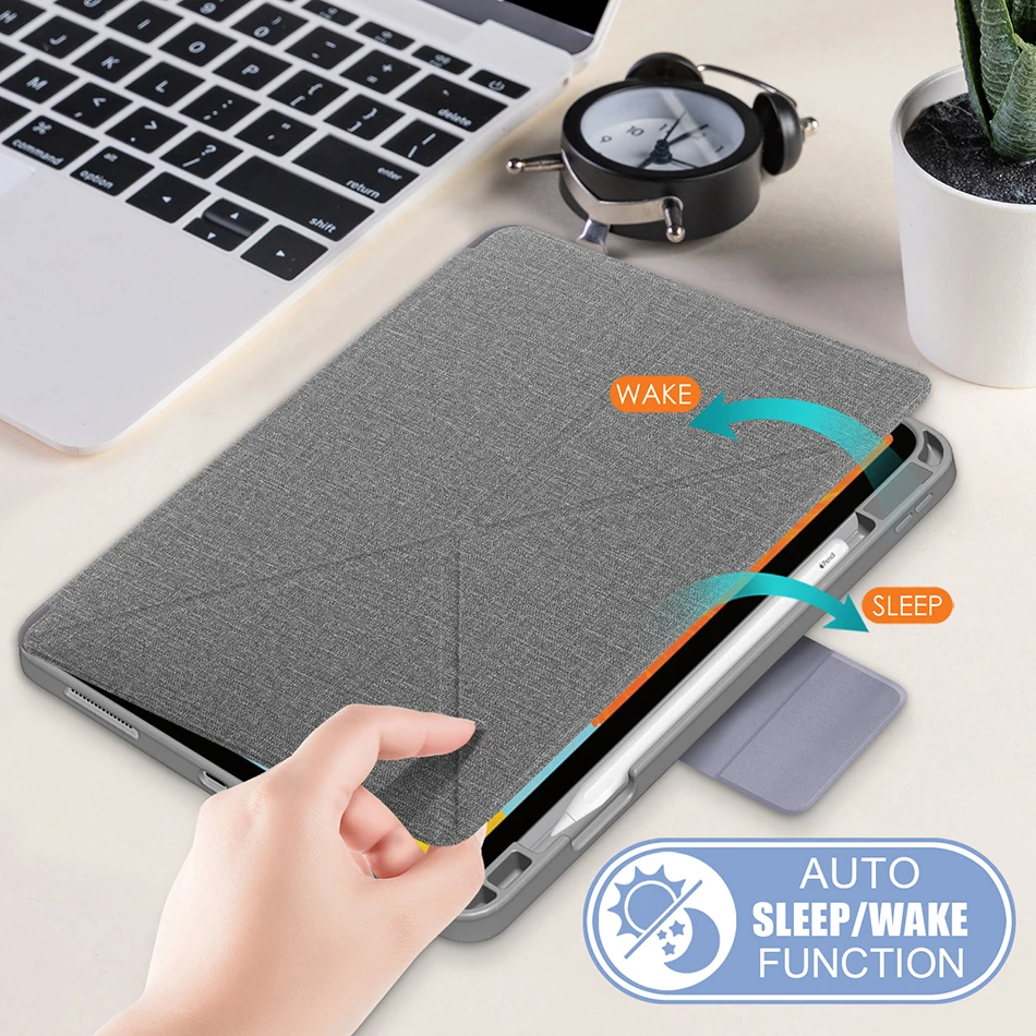 

Magnet PU Leather Case with Auto Sleep Wake UP and Pencil Slot for iPad Air 4 Air 5 Flip Cover 2022 Air 5th gen 10.9 Smart Cover