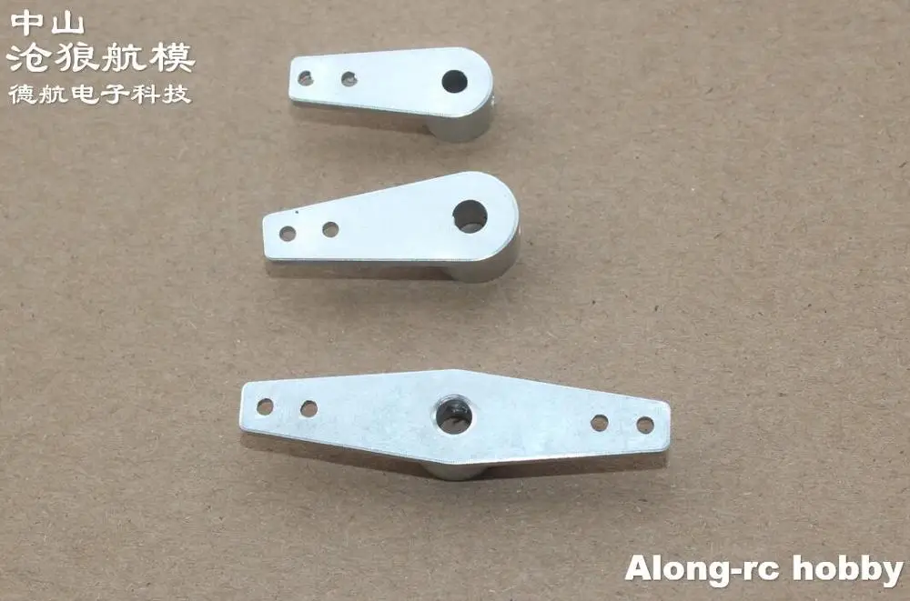 Bras de gouvernail en métal en aluminium pour train d'atterrissage avant en antarctique, pièce de modèle d'avion RC, bricolage, 3.0 ou 4.0, 3 pièces