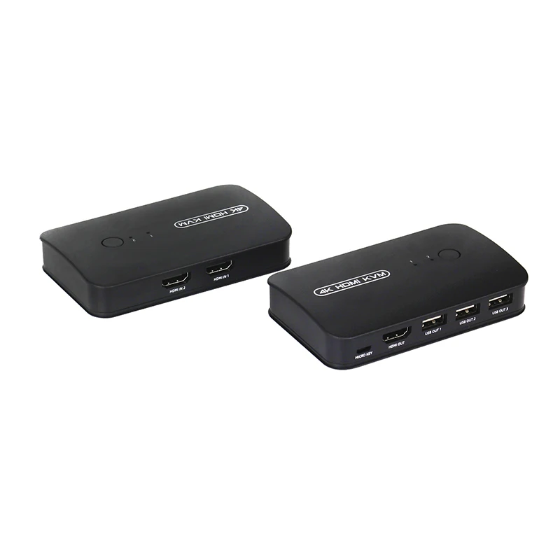 Hdmi-interruptor kvm compatível com extensor 1080p compartilhar 2xusb disk monitor impressora teclado mouse para 2 computadores