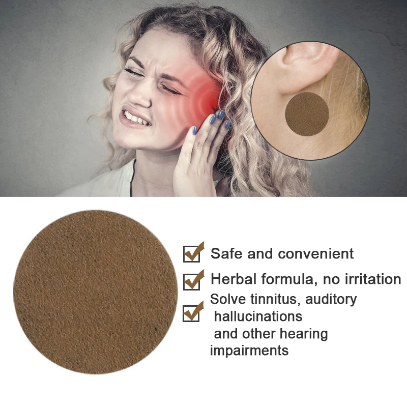 18pcs Tinnitus Treatment Patch For Ear Pain Protect Hearing Loss Sticker Natural Herbal Extract Medical Plaster Health Care