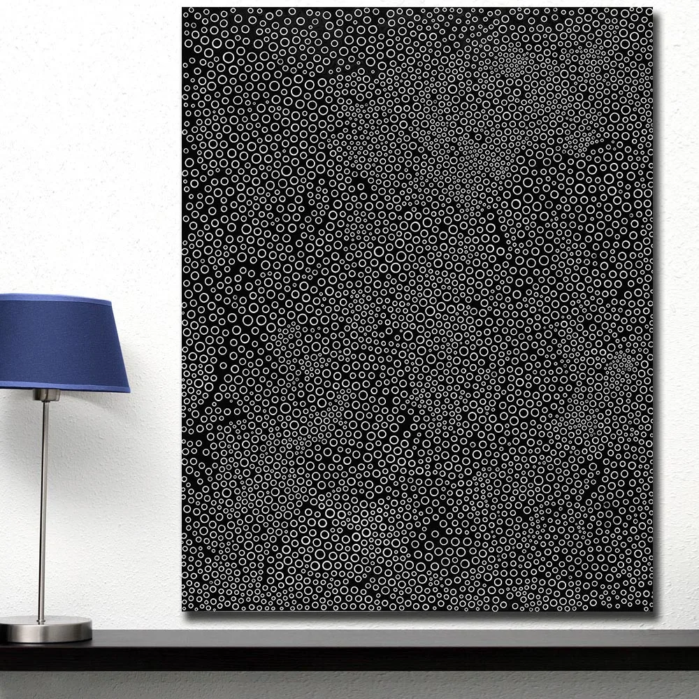 Drucken Sie Ölgemälde Wandkunst Gemälde Yayoi Kusama THE GALAXY Home Dekoratives Wandkunstbild für Wohnzimmer Leinwandgemälde