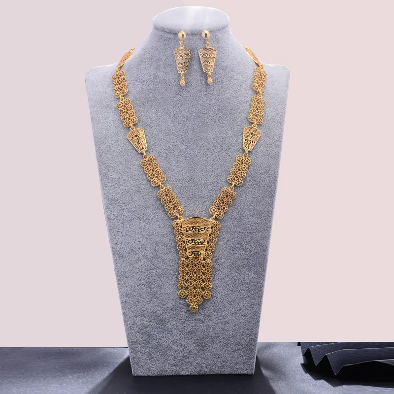 Ethiopian/Oman Habesha Jewelry Sets Gold Color African/Eritrea/ Wedding Gifts Dubai Jewelry set dia del padre regalitos