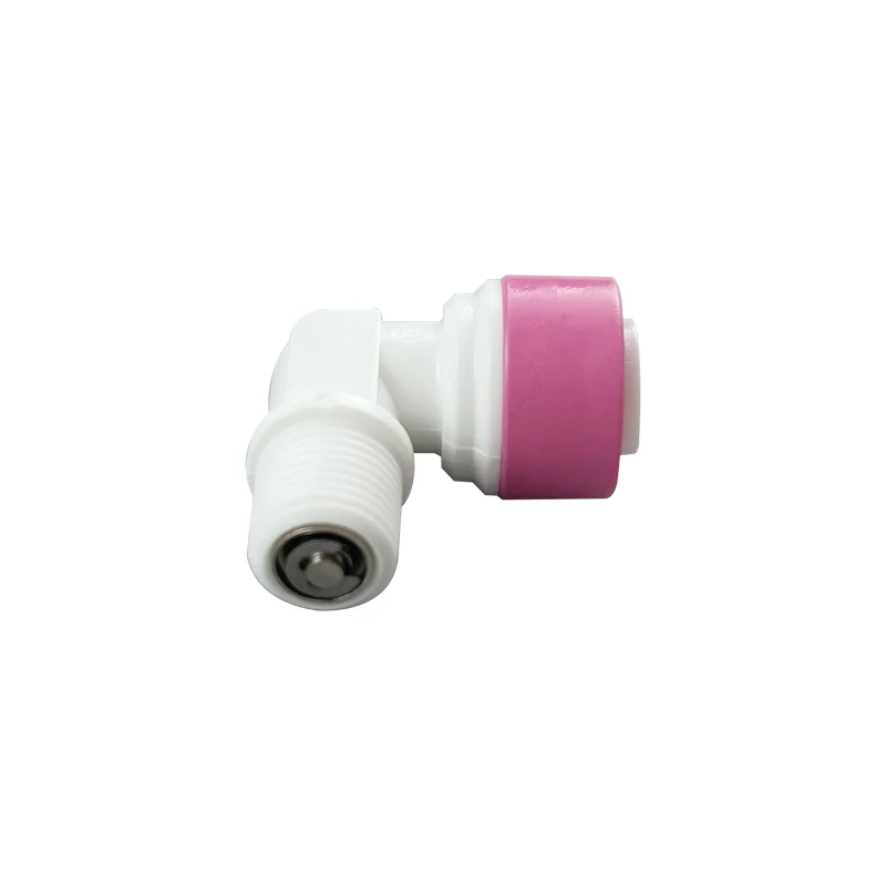 

1/8" Male Thread 1/4" Tube O.D Elbow Quick Connection Check Valve Fittings For Aquarium RO Water Filter Reverse Osmosis System