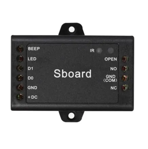 Imagem -02 - Sboard Mini Única Porta Controlador de Acesso Única Porta Dupla Conectar com Qualquer Leitor do Teclado Wiegand 26 37 37 Bits Saída