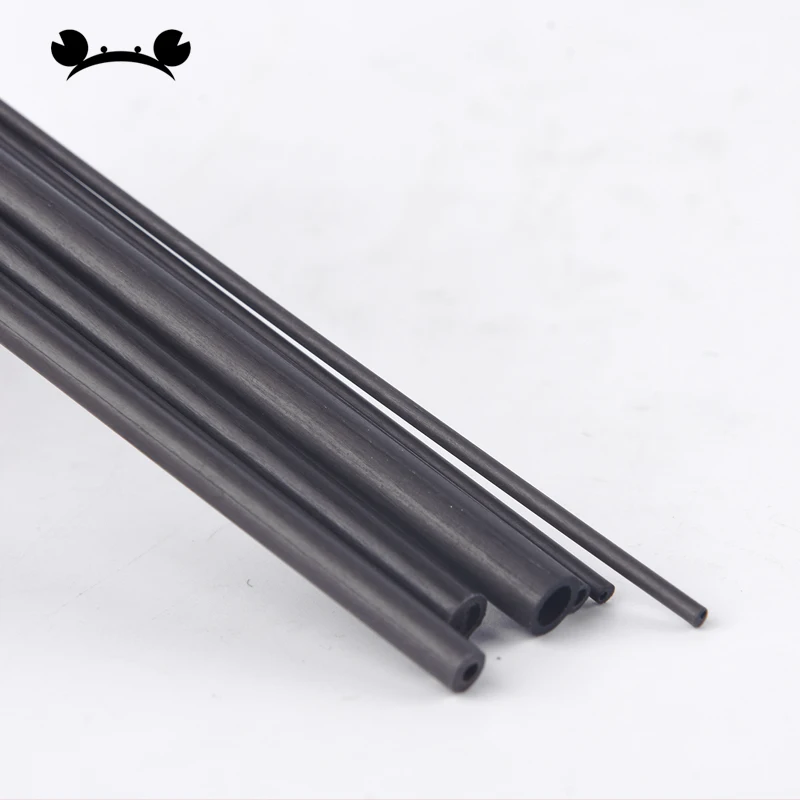 20Pcs Carbon Fiber Tube For RC Plane Airplane DIY Tool Wing Rods QuadCopter Arm 2mm 3mm 4mm 5mm 6mm Model Material 200mm 400mm