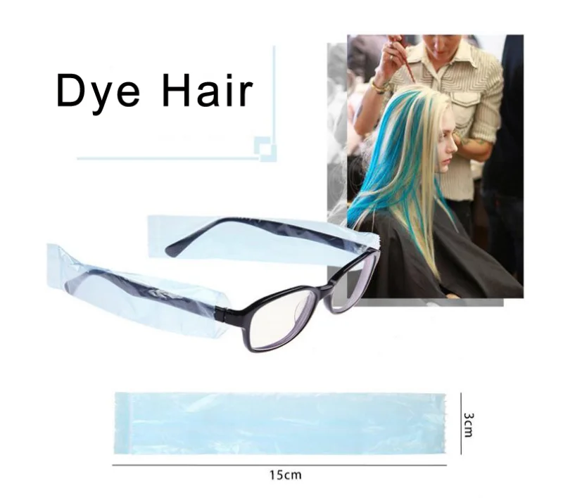 1 roll Salon barber Hair dye glasses protect film protect customer eye glass cover styling tools