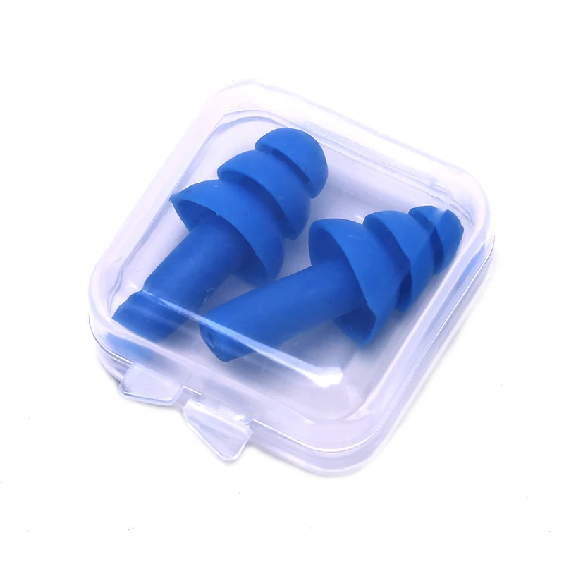 1Pair Waterproof Spiral Silicone Ear Plugs Anti Noise Snoring Earplugs Comfortable For Sleeping Noise Reduction Accessory