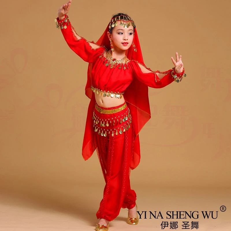 Kinder & Erwachsene Bauchtanz Kostüme Set Oriental Dance Mädchen Bauch Tanzen Indien Bauchtanz Kleidung Bauchtanz Anzug Bühne kostüm