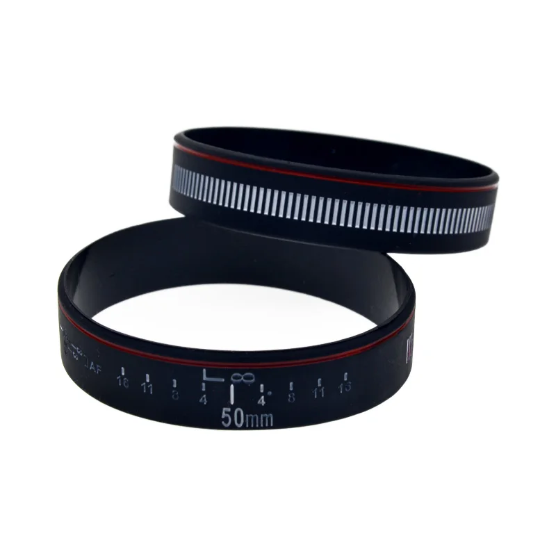 1 Stück Silikon-Armband mit Kameralinsenmarkierungen, Fokusier-Linsen-Armband, Unisex, verstellbares Armband für Sport und Fitness – Detail 4